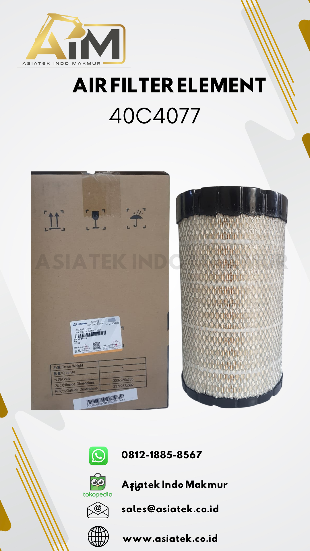 AIR FILTER ELEMENT (40C4077)